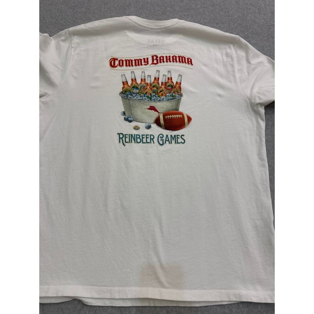 Tommy Bahama “Reinbeer Games” Graphic T-Shirt - Men’s Medium - Picture 2 of 8
